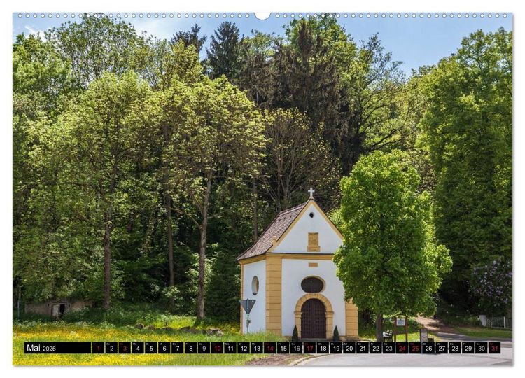 Produktbild: Jakobsweg Steigerwald (hochwertiger Premium Wandkalender 2026 DIN A2 quer), Kunstdruck in Hochglanz