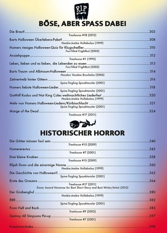 Produktbild: The Simpsons: Treehouse of Horror Necronomnibus. Band 2