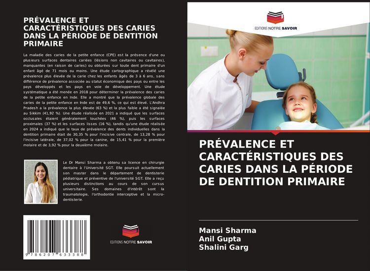 Produktbild: Pr&eacute;valence Et Caract&eacute;ristiques des Caries Dans La P&eacute;riode De Dentition Primaire