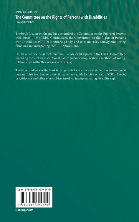 Produktbild: The Committee on the Rights of Persons with Disabilities