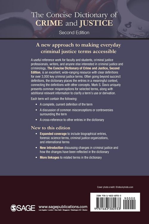 Produktbild: The Concise Dictionary of Crime and Justice