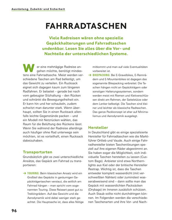 Produktbild: Radreisen mit dem E-Bike