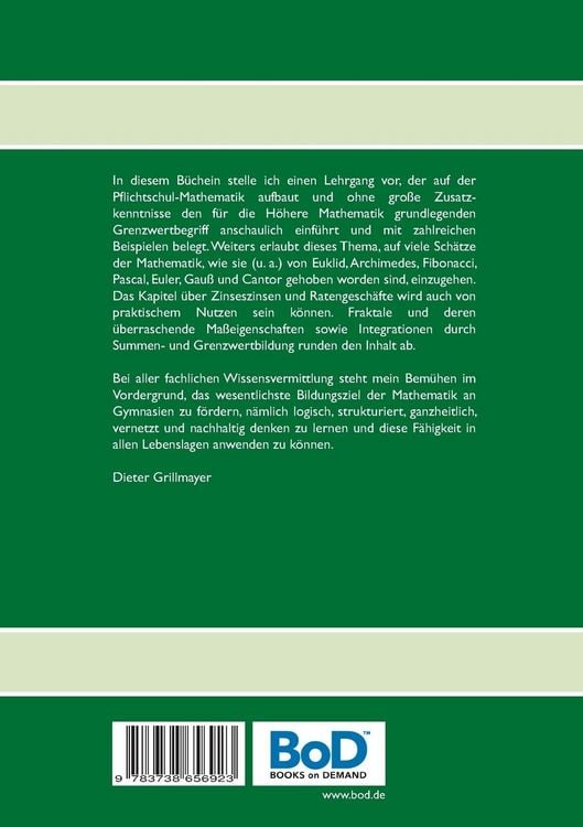 Produktbild: Sch&auml;tze der Mathematik: Folgen und Reihen