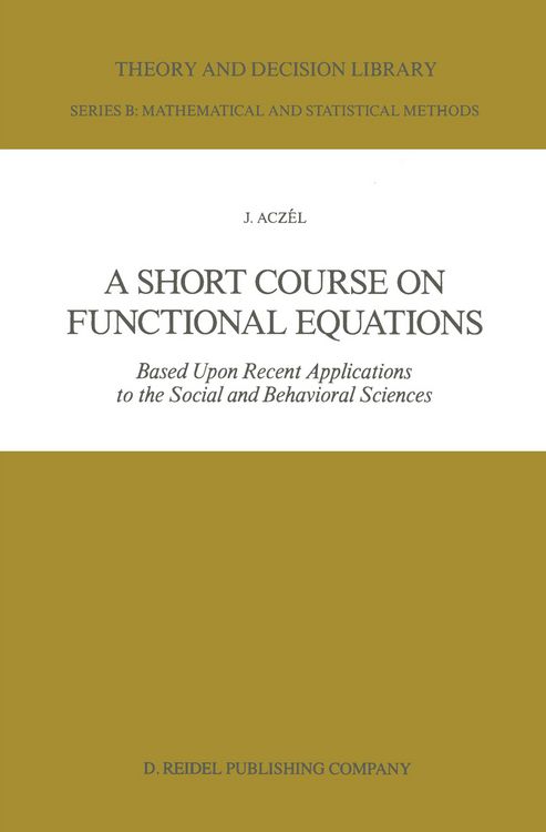 Produktbild: A Short Course on Functional Equations