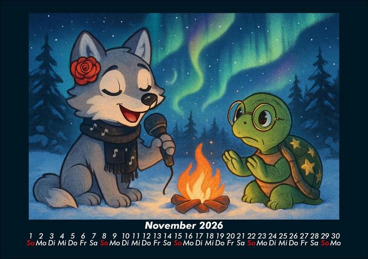 Produktbild: Rose & Taz - Reise um die Welt 2026 Fotokalender DIN A5