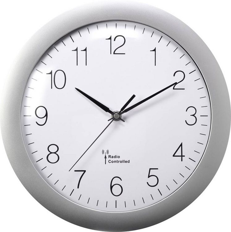 Produktbild: MXP3601S Funk Wanduhr 30mm x 56mm Silber