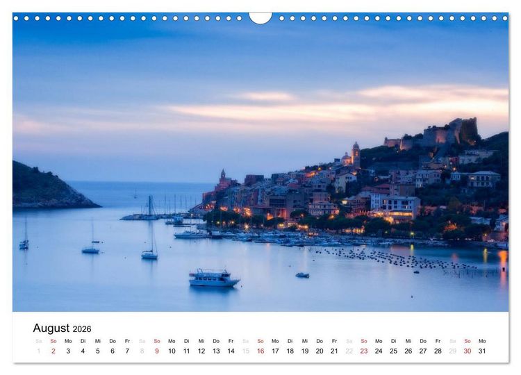 Produktbild: Blick auf die Ligurische K&uuml;ste (Wandkalender 2026 DIN A3 quer), CALVENDO Monatskalender