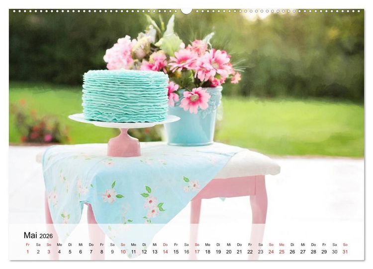Produktbild: Landhaus-Romantik. Die Farben des Sommers (Wandkalender 2026 DIN A2 quer), CALVENDO Monatskalender
