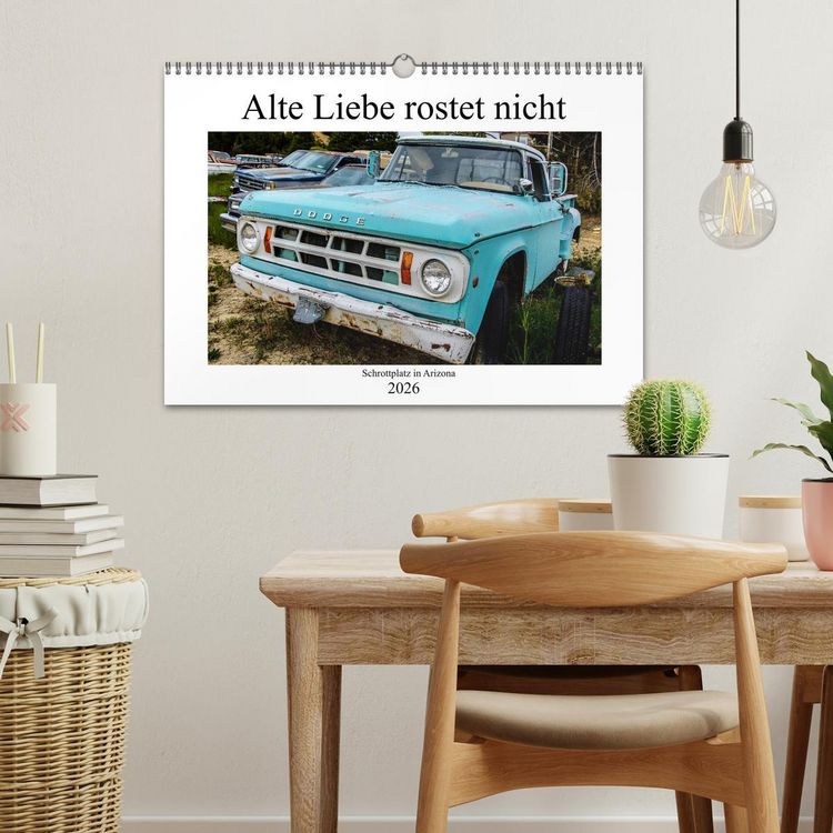 Produktbild: Alte Liebe rostet nicht - Schrottplatz in Arizona (Wandkalender 2026 DIN A3 quer), CALVENDO Monatskalender