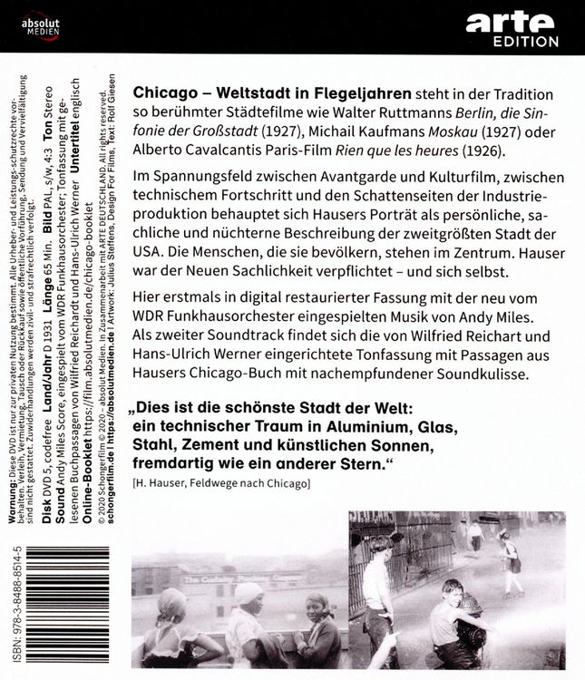 Produktbild: Chicago - Weltstadt in Flegeljahren (1931, Blu-Ray)