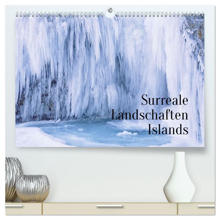 Produktbild: Surreale Landschaften Islands (hochwertiger Premium Wandkalender 2026 DIN A2 quer), Kunstdruck in Hochglanz