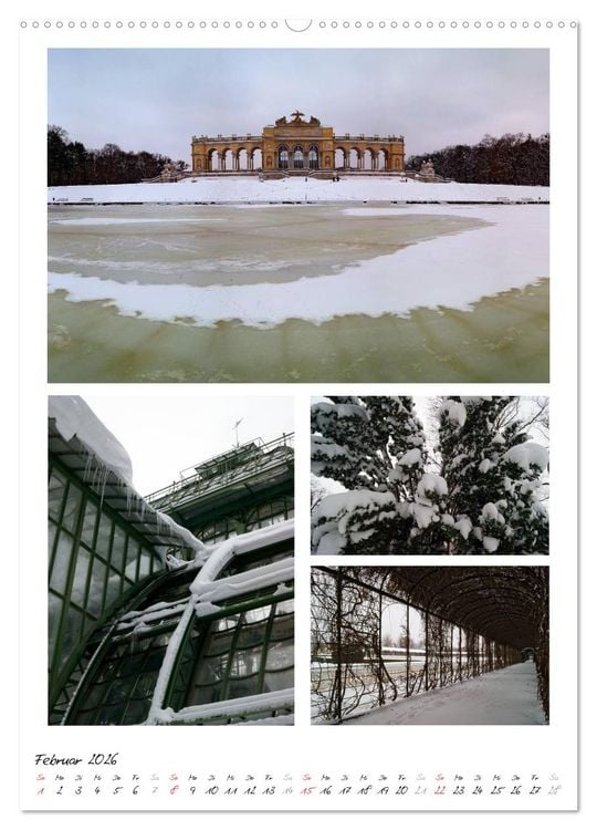 Produktbild: Schloss Sch&ouml;nbrunn im Wandel der Jahreszeiten (hochwertiger Premium Wandkalender 2026 DIN A2 hoch), Kunstdruck in Hochglanz