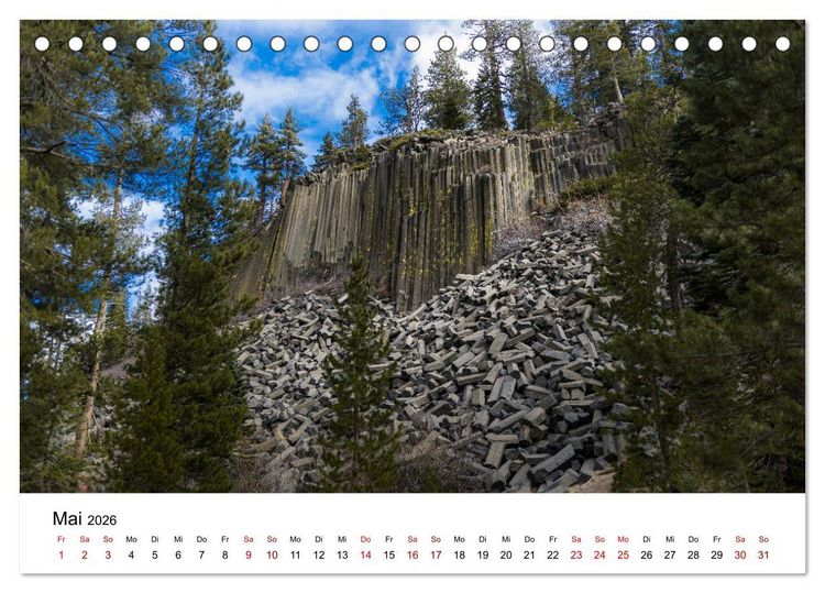 Produktbild: Naturparadiese zwischen Los Angeles und Las Vegas (Tischkalender 2026 DIN A5 quer), CALVENDO Monatskalender