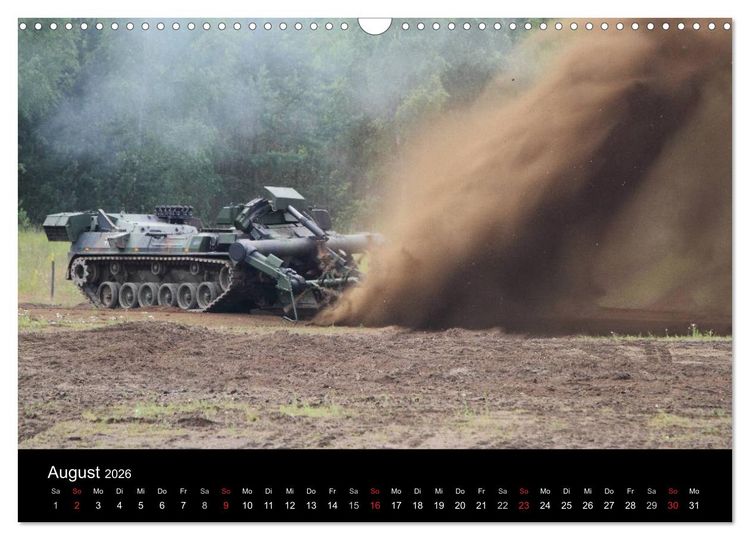 Produktbild: Panzerstahl auf der Heide &ndash; Das Heer legt wieder los (Wandkalender 2026 DIN A3 quer), CALVENDO Monatskalender