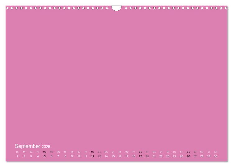 Produktbild: Bastelkalender - Pink (Wandkalender 2026 DIN A3 quer), CALVENDO Monatskalender