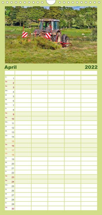 Produktbild: Familienplaner Landwirtschaft - die Zukunft ist digital (Wandkalender 2022 , 21 cm x 45 cm, hoch)