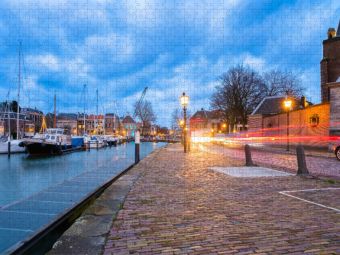 Produktbild: CALVENDO Puzzle Dordrecht, Korte Geldersekade (Langzeitbelichtung) | 1000 Teile Lege-Gr&ouml;&szlig;e 64x48cm Foto-Puzzle f&uuml;r gl&uuml;ckliche Stunden