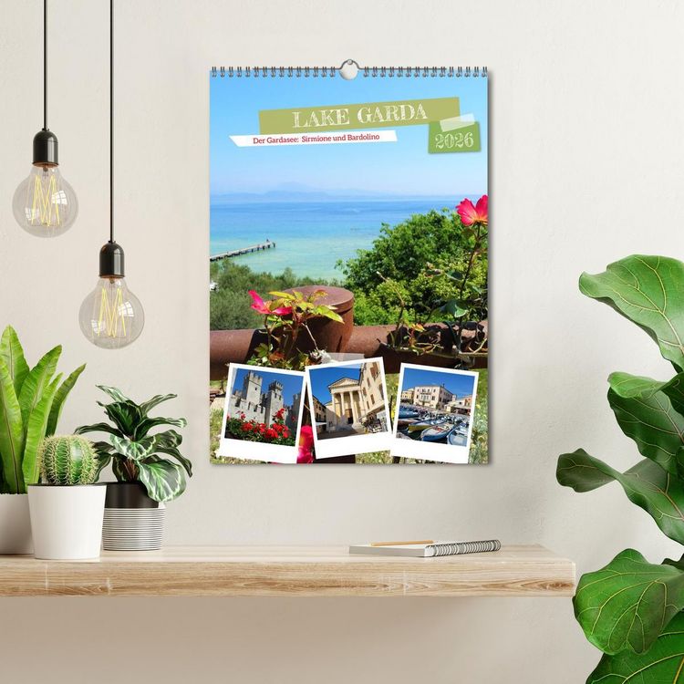Produktbild: LAKE GARDA DerGardasee: Sirmione und Bardolino (Wandkalender 2026 DIN A3 hoch), CALVENDO Monatskalender