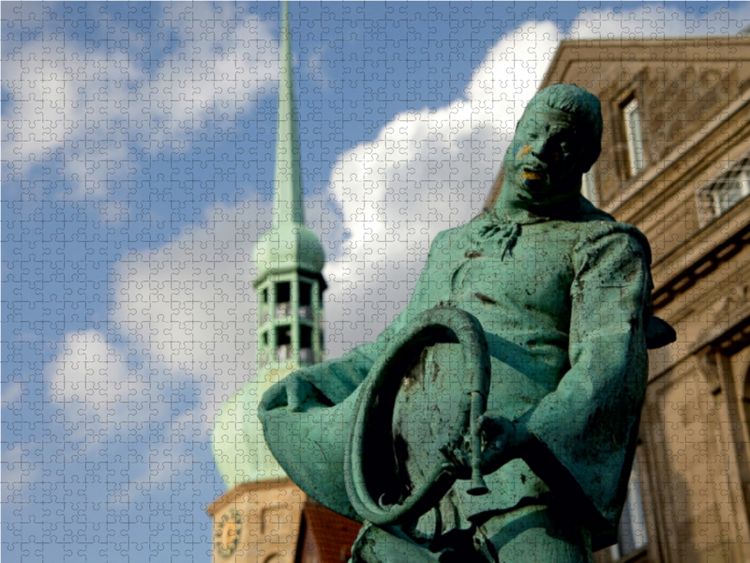 Produktbild: Bl&auml;serbrunnen und Reinoldikirche (Puzzle)