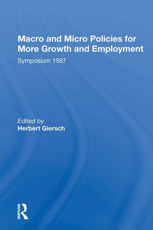 Produktbild: Macro And Micro Policies For More Growth And Employment