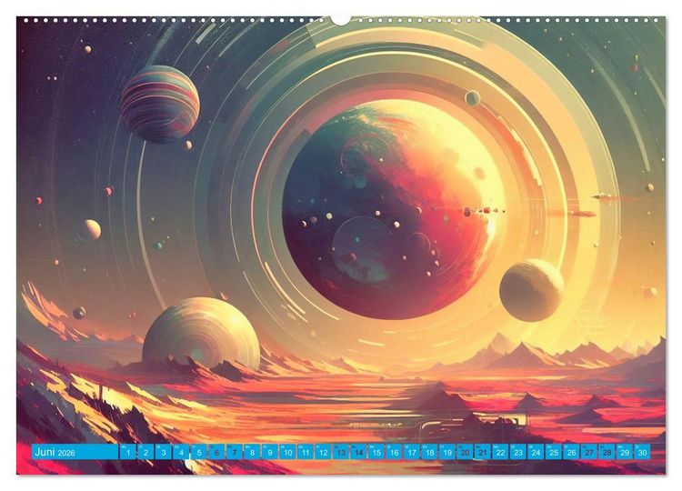 Produktbild: Lost Fiction (Wandkalender 2026 DIN A2 quer), CALVENDO Monatskalender
