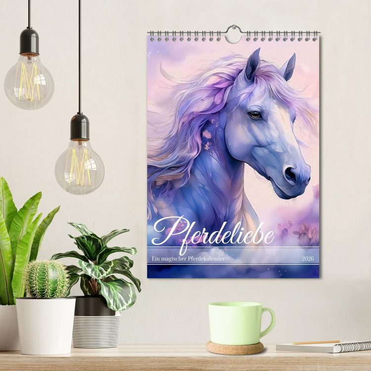 Produktbild: Pferdeliebe - Ein magischer Pferdekalender (Wandkalender 2026 DIN A4 hoch), CALVENDO Monatskalender