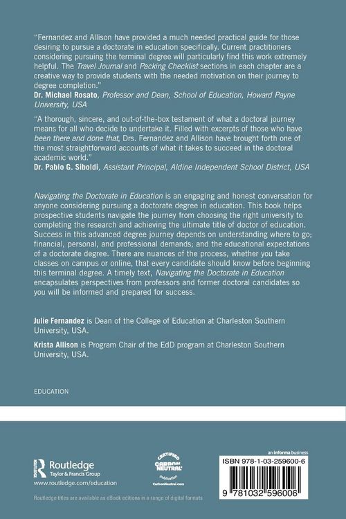 Produktbild: Navigating the Doctorate in Education