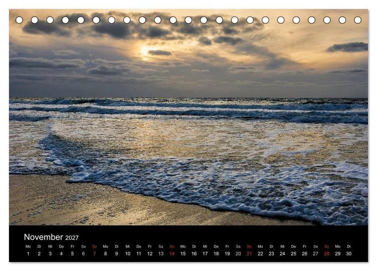Produktbild: Faszination Meer und Wolken (Tischkalender 2027 DIN A5 quer), CALVENDO Monatskalender