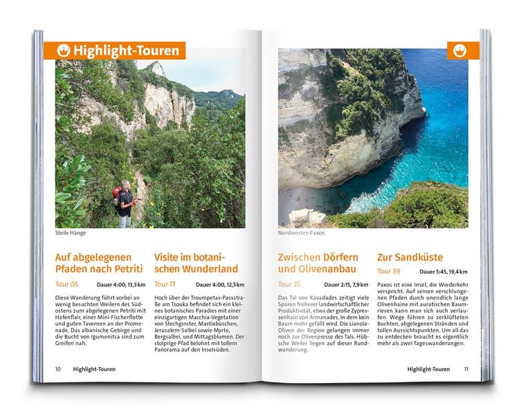 Produktbild: KOMPASS Wanderf&uuml;hrer Korfu mit Paxos und den Diapontischen Inseln, 40 Touren mit Extra-Tourenkarte