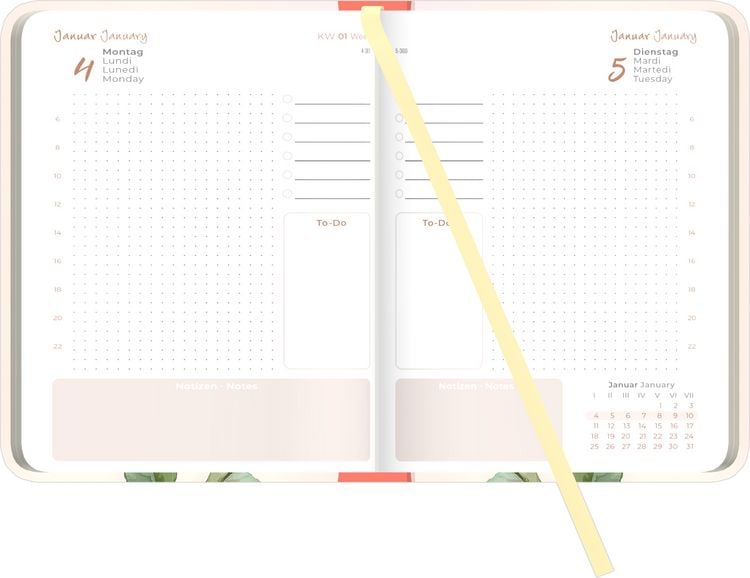 Produktbild: Daily Journal Roses 2027