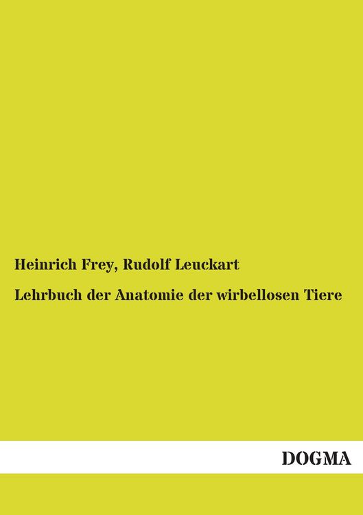 Produktbild: Lehrbuch der Anatomie der wirbellosen Tiere