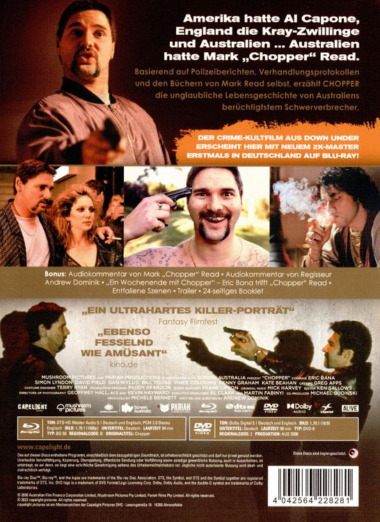 Produktbild: Chopper - 2-Disc Limited Collector's Edition im Mediabook (Blu-ray + DVD)