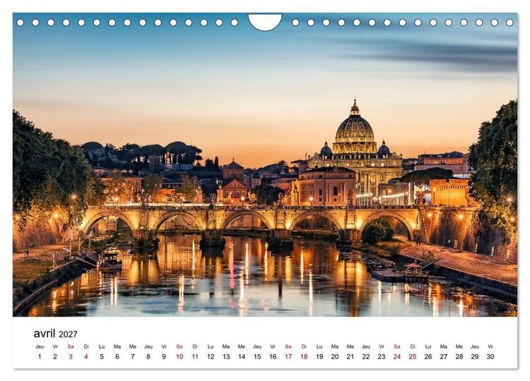 Produktbild: Rome, La Cit&eacute; &Eacute;ternelle (Calendrier mural 2027 DIN A4 vertical), CALVENDO calendrier mensuel