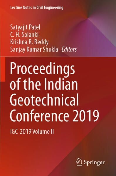 Produktbild: Proceedings of the Indian Geotechnical Conference 2019