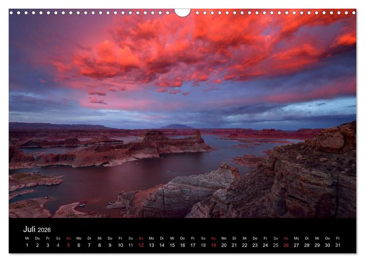 Produktbild: USA - Monumente der Sch&ouml;pfung (Wandkalender 2026 DIN A3 quer), CALVENDO Monatskalender