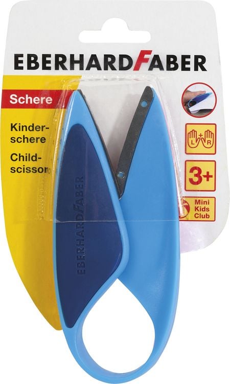 Produktbild: Eberhard Faber Kinderschere blau f&uuml;r Linksh&auml;nder und Rechtsh&auml;nder