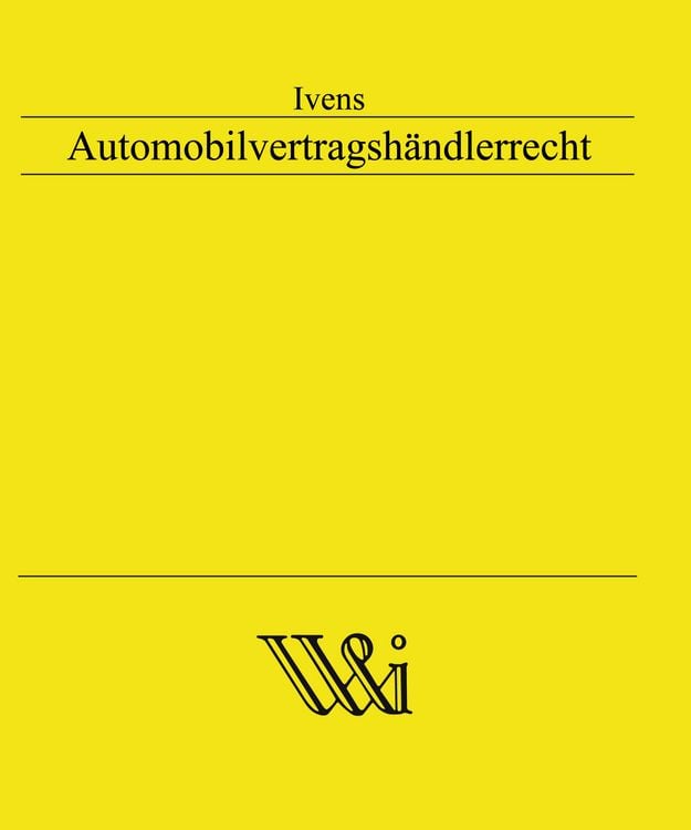 Produktbild: Automobilvertragsh&auml;ndlerrecht
