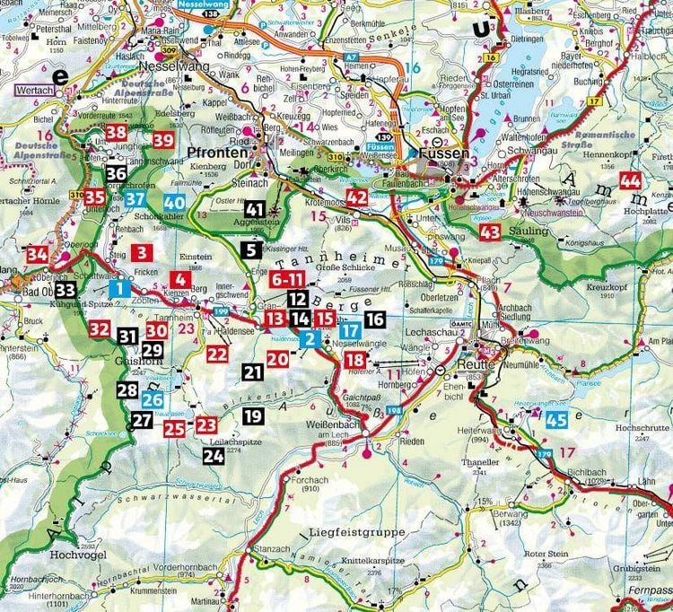Produktbild: ROTHER Wanderf&uuml;hrer Tannheimer Tal. 45 Touren in den Allg&auml;uer Alpen zwischen Nesselw&auml;ngle und Jungholz