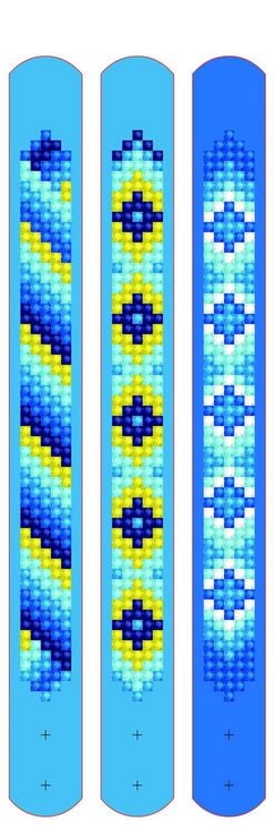 Produktbild: DOTZIES BY DIAMOND DOTZ - Diamond Painting Armb&auml;nder Blau
