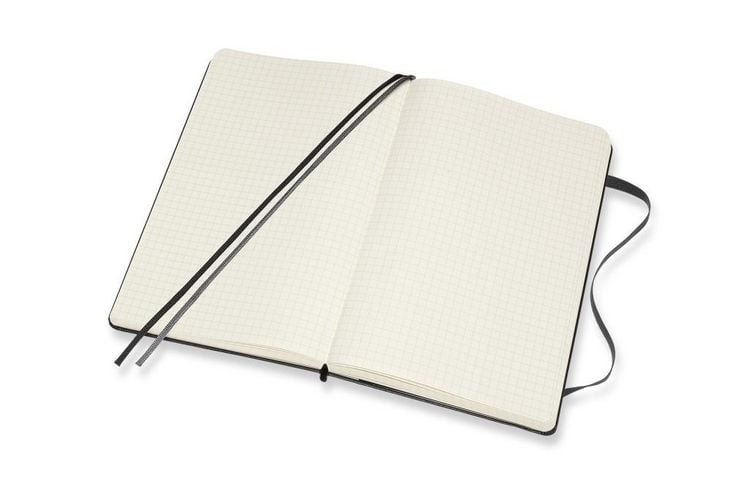 Produktbild: Moleskine Notizbuch Large/A5, Kariert, Erweiterte Seitenanzahl, Schwarz