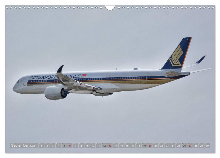 Produktbild: Flugzeuge - Eindrucksvolle Riesen am Himmel (Wandkalender 2026 DIN A3 quer), CALVENDO Monatskalender