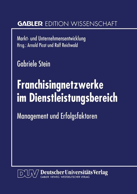 Produktbild: Franchisingnetzwerke im Dienstleistungsbereich