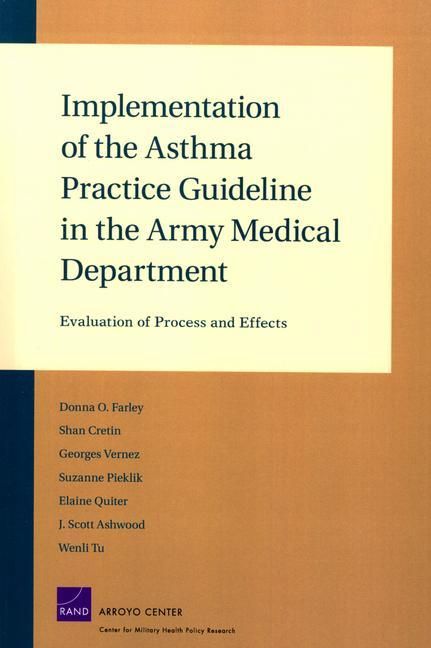 Produktbild: Implementation of the Asthma Practice Guidelines in the Army Medical Department