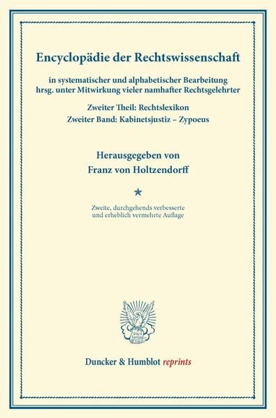 Produktbild: Encyclop&auml;die der Rechtswissenschaft