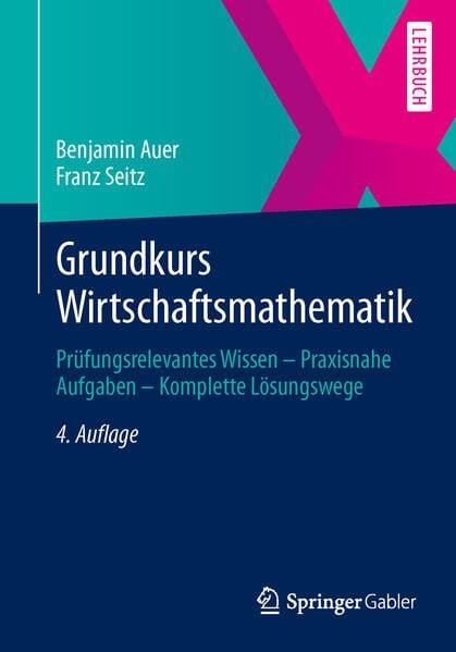 Produktbild: Grundkurs Wirtschaftsmathematik