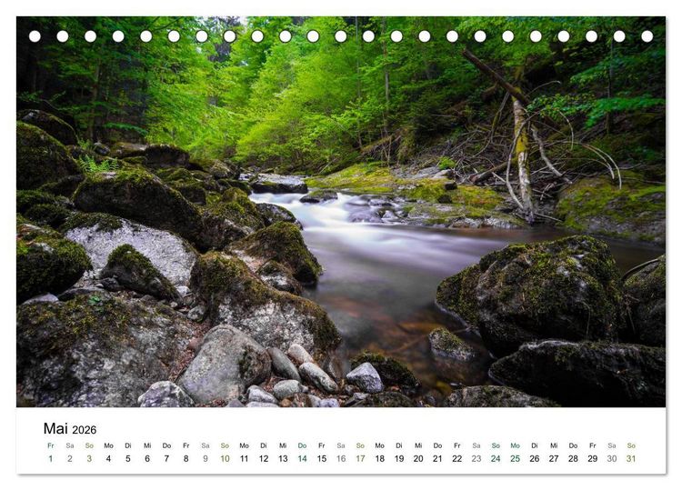 Produktbild: Traumlandschaften im Bayrischen Wald (Tischkalender 2026 DIN A5 quer), CALVENDO Monatskalender