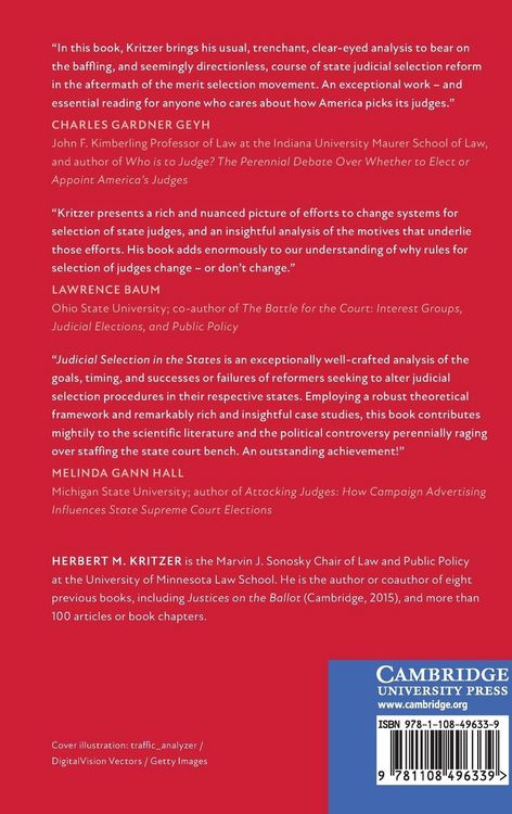 Produktbild: Judicial Selection in the States