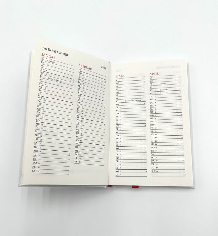 Produktbild: Katzen Taschenkalender 2026