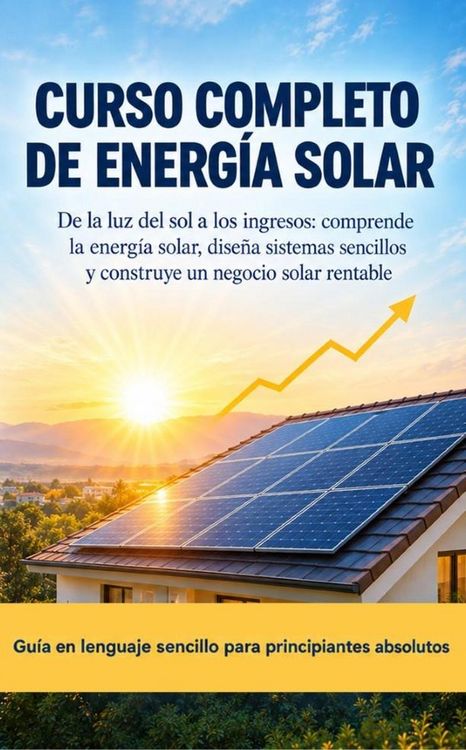 Produktbild: Curso Completo de Energ&iacute;a Solar De la luz del sol a los ingresos: comprende la energ&iacute;a solar, dise&ntilde;a sistemas sencillos y construye un negocio solar r