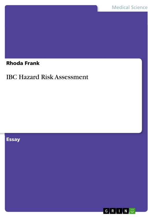 Produktbild: IBC Hazard Risk Assessment